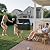 Flamaker Outdoor Storage Box 85 Gallon Resin Waterproof Deck Box with Wood Texture Large Storage Bin for Patio Cushions (Black)