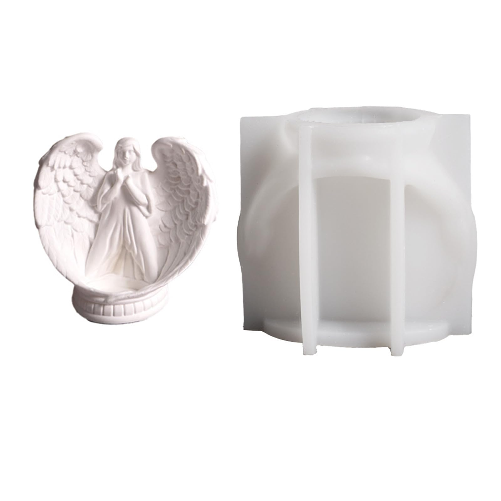Tsophreniq Silicone Molds Angel Shape Craft Holder Stand Mold for Hand-Making Angel Wing Mold