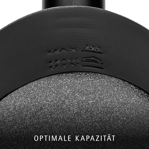 WMF Stelio Milchaufschäumer elektrisch, 500 Watt, 150-250 ml, Antihaftbeschichtung, kabellos, für Milchschaum heiss und kalt, heiße Schokolade, cromargan matt/silber