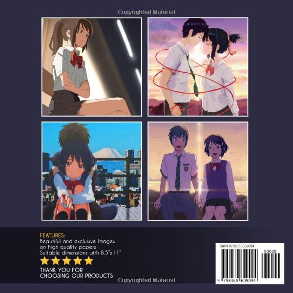 Your Name Anime Photo Book 2023: An Amazing Japanese Anime Picture Book To Give On Thanks Giving, Christmas, New Year, And So On | Great Gifts For Fans, Boys, Girls To Relax image 3