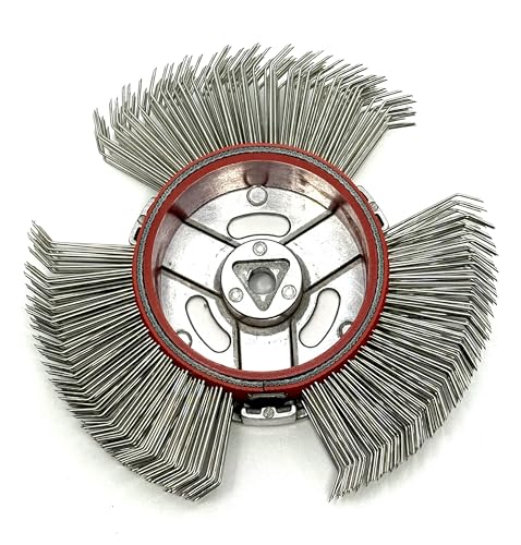 Image of 5 PCS, Abrasive Wire Wheel for Surface Blaster, 23mm Bristle Blasting Belt | 0.7mm Stainless Steel, 23mm Coarse Wire Wheels, Metal Blaster Wheels, Bristle Blasting Tool