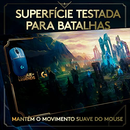 Image of Logitech G840 XL Cloth Gaming Mouse Pad - 0.12 in Thin, Stable Rubber Base, Performance-Tuned Surface, Official League of Legends Edition
