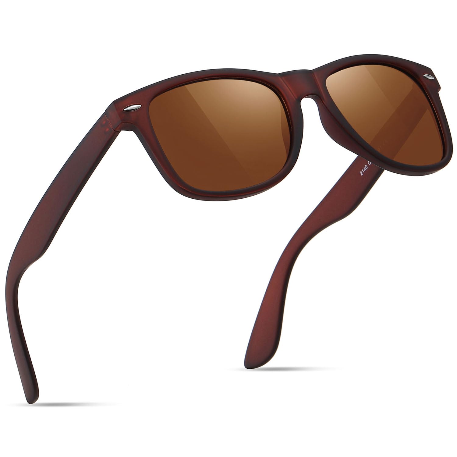 wearPro Sonnenbrille-Herren-Damen-Polarisiert-Rechteckig-Sonnenbrillen Unisex Retro Klassische Vintage Polarisierte Brille UV400 Schutz Classic Sunglasses Eckig für Fahren
