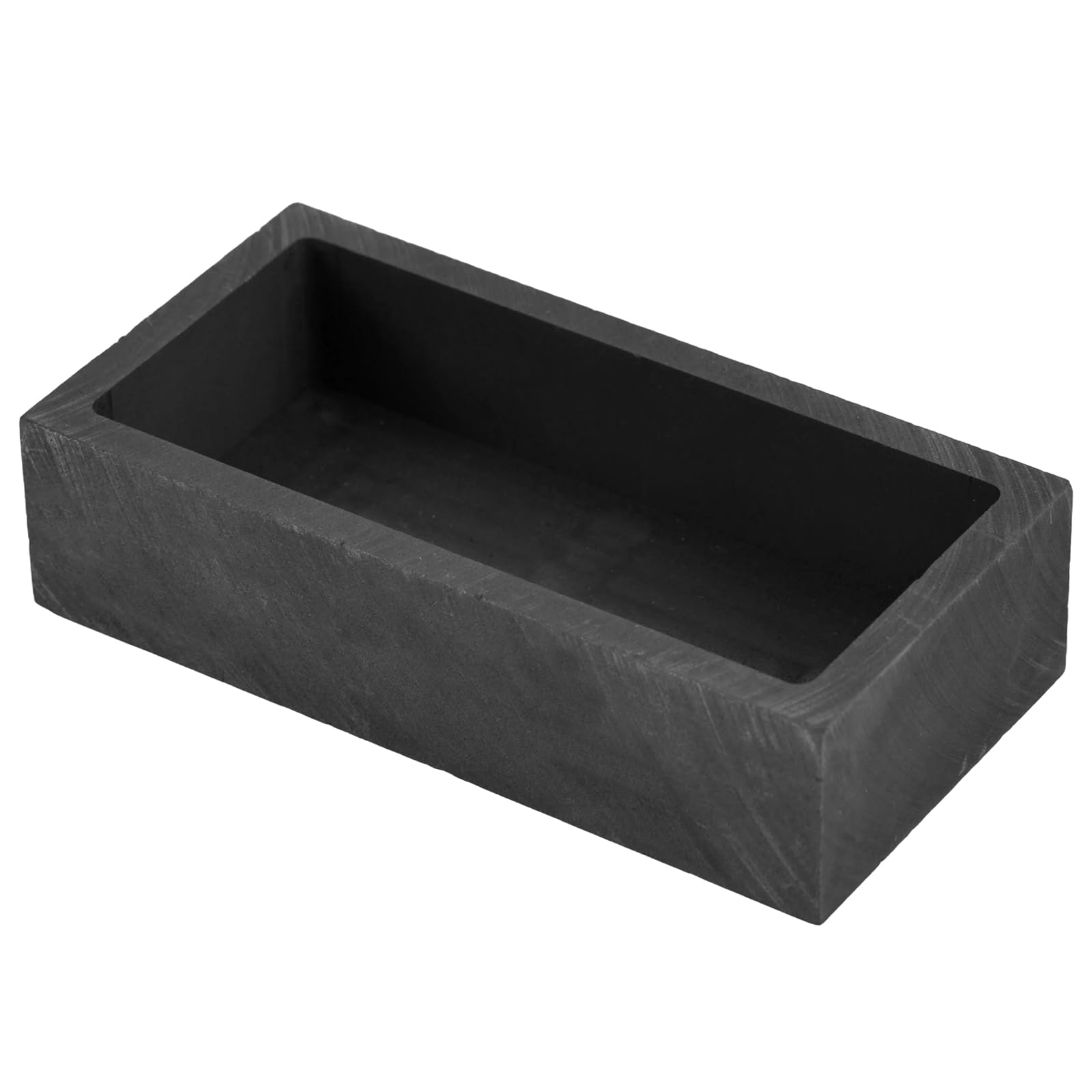 Stampo Lingotto Grafite, 1kg Resistenti al Calore Fino a 2000 Gradi Stampi Fusione Metalli ad Alta Purezza per Oro Argento Rame Alluminio e Ottone (Nero)