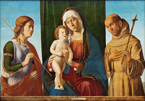 Toile Cima da Conegliano grand format pour créer une ambiance galerie d'art dans votre salon