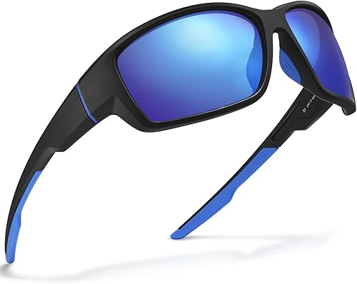 CARFIA Gafas de sol deportivas polarizadas para hombres, ciclismo, pesca, correr, golf, béisbol, irrompibles, marco TR90 importado
