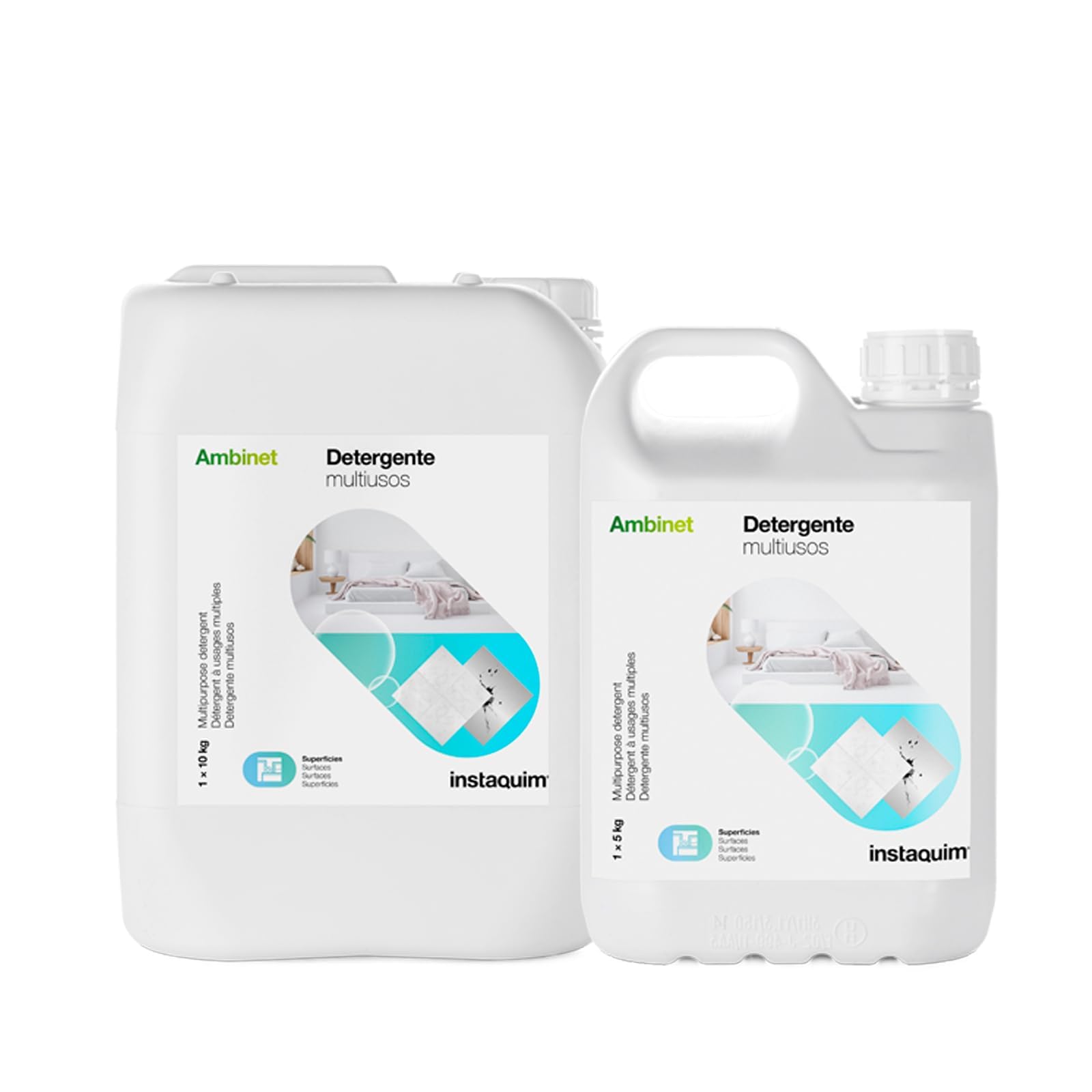 Ambinet Limpiador Multiusos 10L – INSTAQUIM | Detergente para Suelos y Todo Tipo de Superficies | Limpieza Diaria Profesional