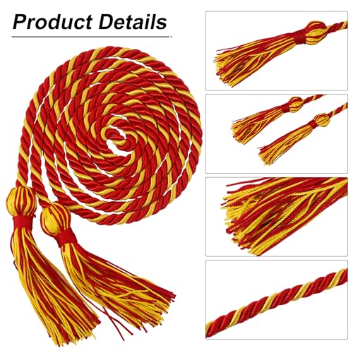 Image of GraduationMall Graduation Honor Cord 68 inch RedGold