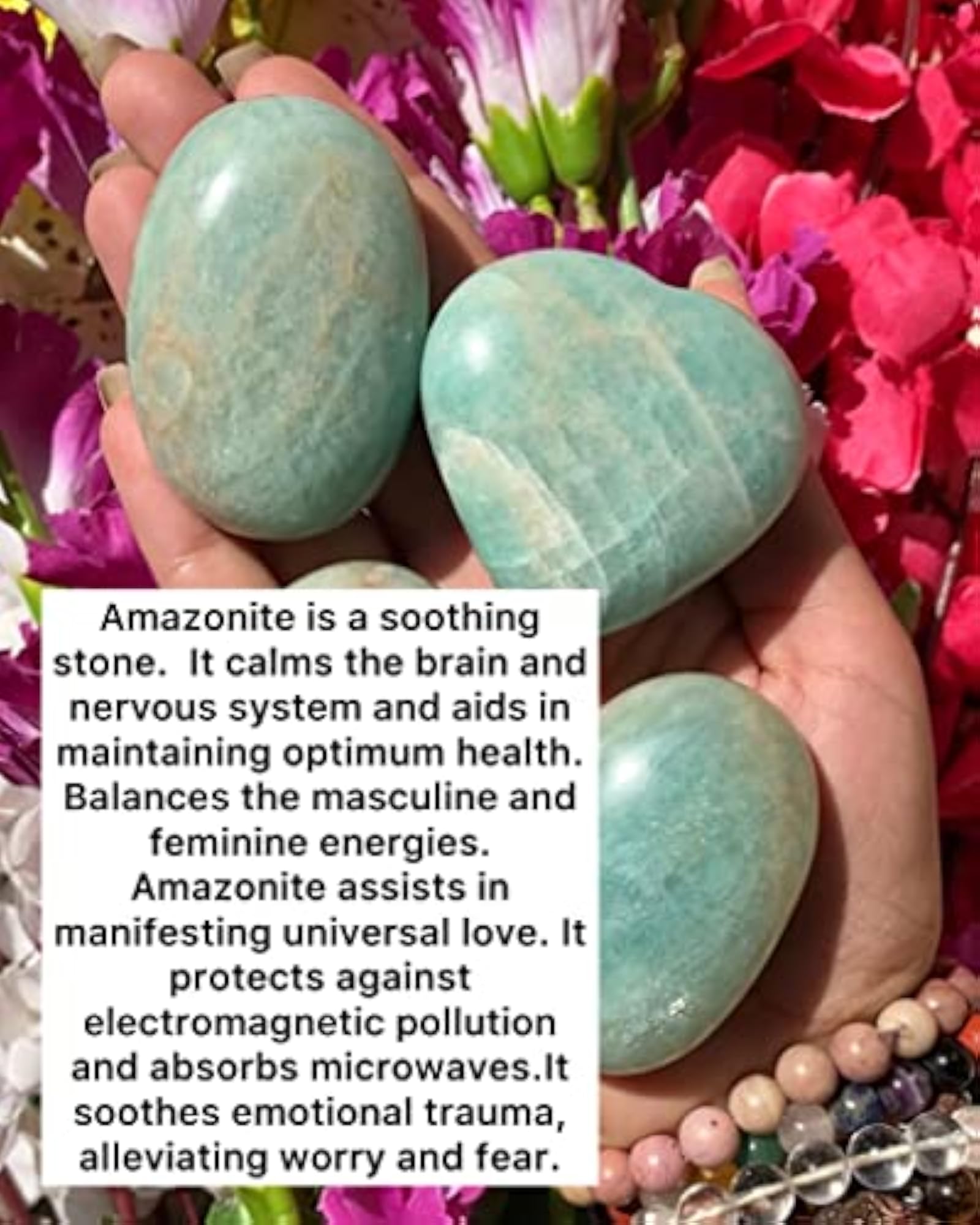 Amazonite Palm Stone, Natural Healing