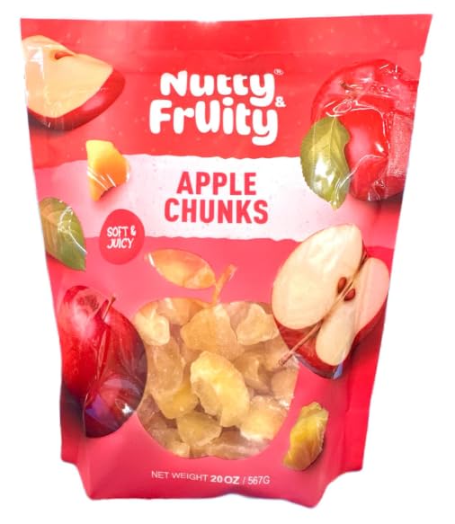 Nutty and Fruity Soft &Juicy Apple Chunks, 20 oz each (1-pack)