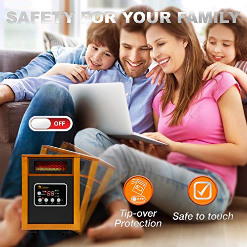 Dr Infrared Heater Portable Space Heater, 1500-Watt by DR. INFRARED HEATER - Image 4