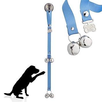 PoochieBells Verified Potty Training Dog Doorbells, Simple and Effective Puppy Housetraining Bell Tool with Easy, Step-by-Step Instructions, Hydrangea
