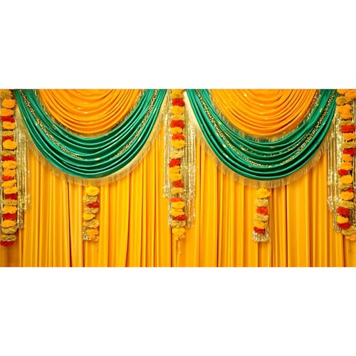 20x10ft Indian Traditional Backdrop Photography Hindu Pooja Decorations