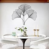 hoja de ostra semillas Arte de pared de metal: esta decoración de pared de hojas de ostra de metal está diseñada con hierro forjado. Es muy y puede ser una de las decoraciones más utilizadas en su hogar. Mientras tanto, es muy liviano, la instalación es más fácil.
