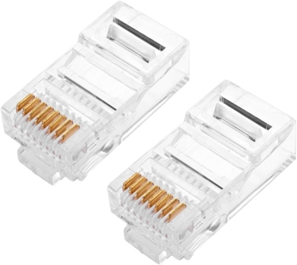 25PCS/lot RJ45 Ethernet Cables Module Network Connector for UTP Cat5e Network Cable Crystal Heads 8P8C