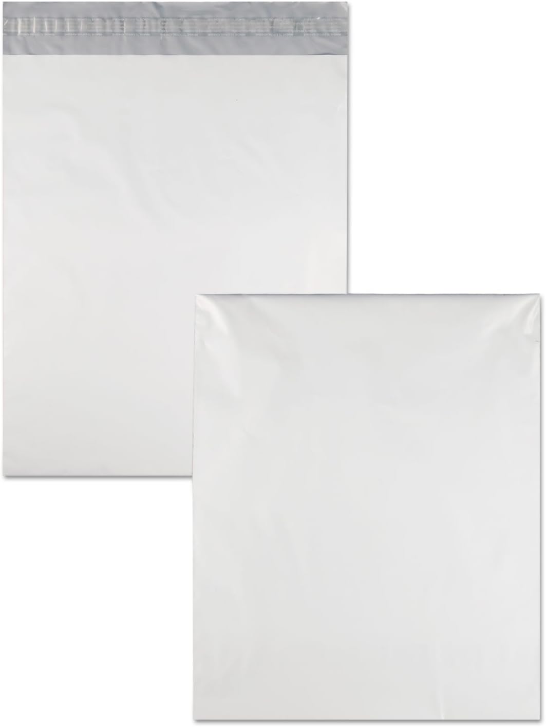 Quality Park Recycled Jumbo Poly Mailers, Redi-Strip, White, 14 x 17, 100 per Pack, (46200)