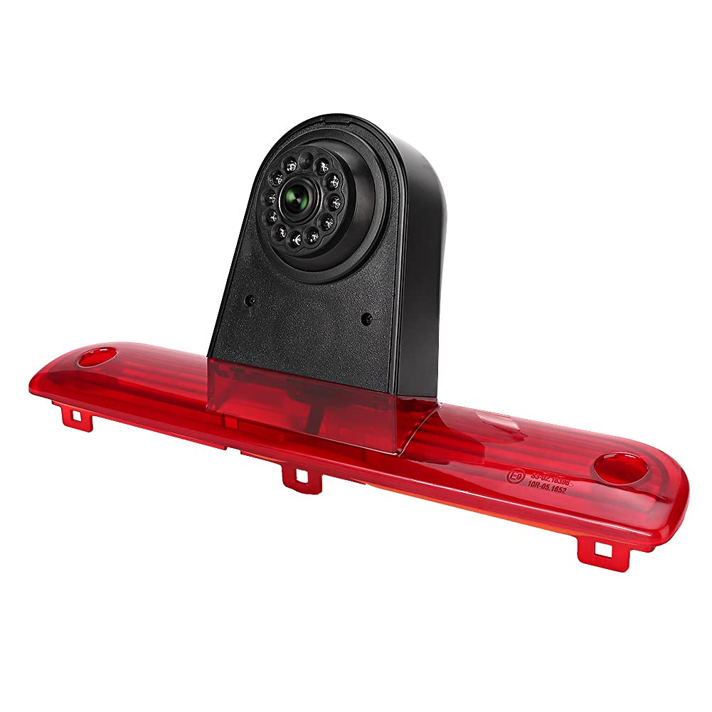 Qiilu Moniteur de caméra de recul pour Feux de freinage 1/3 PC4089 avec PAL/NSTC adapté pour Ducato 3 générations 06-18 L9b167