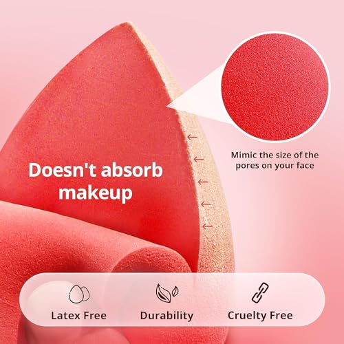 Image of SUNISA Premium Beauty Blender Makeup Sponge with Storage Container