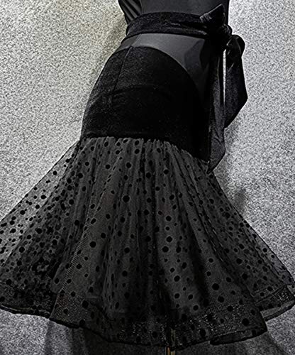 RIKOUZY 斜めの肩 単袖 ラテンダンス ドレス 練習服 チャチ