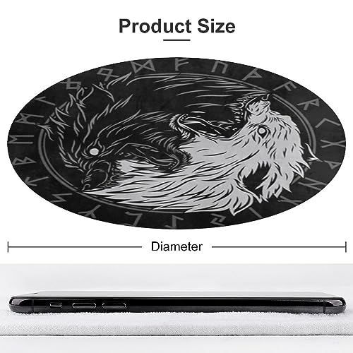Tapis loup de Fenrir avec impression 3D viking tapis de sol lavable en machine - 3