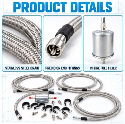Fuel Line Fits For Chevy Silverado & GMC Sierra 1999-2003 Replace# 819-840 — 사진 4