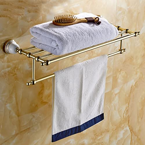 Porte-serviettes de salle de bain mural avec barre simple en céramique blanche