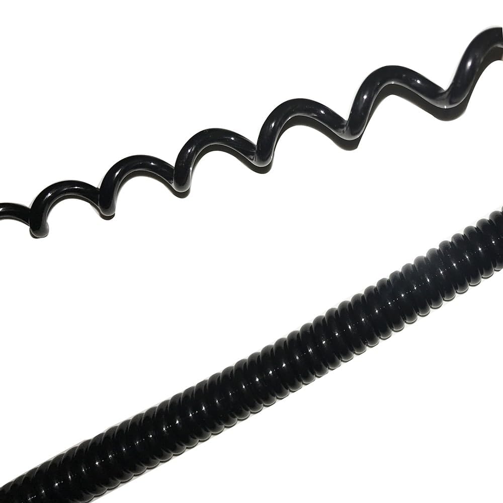 Ausziehbarer Draht, einziehbare Spule Spiralkabel, 6-adrig, 0,2 mm2, Spiral-Netzwerkkabel, Spiralfeder, Datenkabel, dehnbar, 1 Meter, 2 Meter, 3 Meter, ausziehbare Spiralschnur, einziehbare Spule(Stre