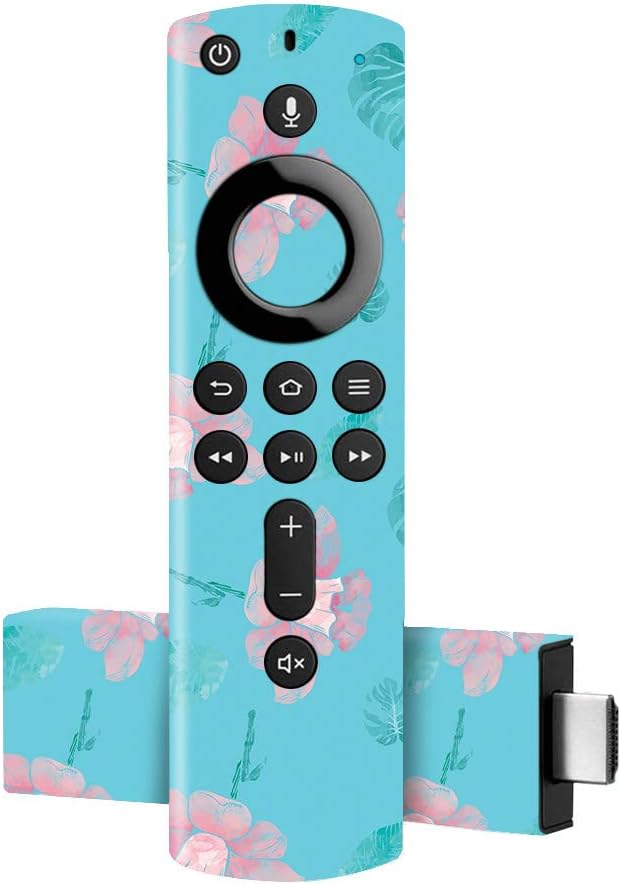 MightySkins Skin Compatible with Amazon Fire TV Stick 4K - Water Flowers | Protective, Durable, and Unique Vinyl Decal wrap Cover | Easy to Apply, Remove, and Change Styles | Made in the USA