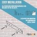 NANOOK flat TV wall bracket for 32-55 inch (81-140 cm) TVs | Ultra slim bracket | Wall mount for LED, QLED and OLED TVs | Universal compatibility | VESA 100x100 to 400x400 | Black