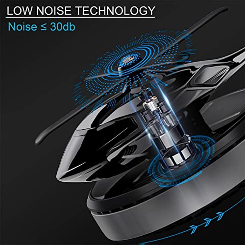 Image of Helicopter Car Air Freshener | Rotating Solar Car Freshener, Airplane Car Perfume, Propeller Design, Long-Lasting Fragrance