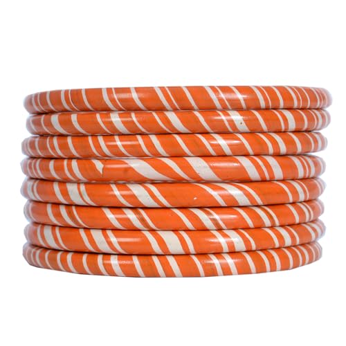 Image of Lac Bangle Set For Women and Girls | Jaipuri Lakh Lehariya Chudi Set | Rajasthani Traditional Chuda |Set of 8