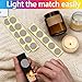 70 PCS Match Striker Stickers, Match Striker Paper with Adhesive, Ideal for Fireplace Matches (Rotundity)