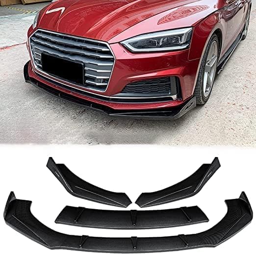Car Front Splitter Lip For Audi A5 RS5 2012-2022 Front Lip Bumper Spoiler Splitter Wing Diffuser Bodykit Tuning Body Kit
