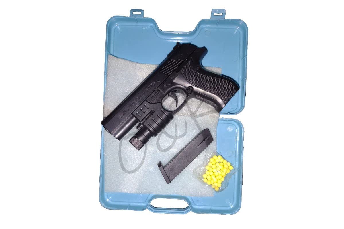 O&R Mouser Gun Toy/Free 1 Extra Packet of 50 Bullets/ Laser Gun Toy/ with Magazine Laser Light and 7 inch Briefcase/ a Packet of Plastic Bullets / Best Children Gift (B09PJPDPSB) Amazon Price History, Amazon Price Tracker