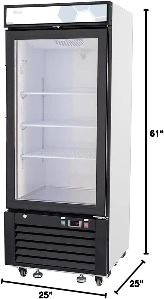Migali C-10RM Glass Door Merchandiser Refrigerator 10 cu/ft