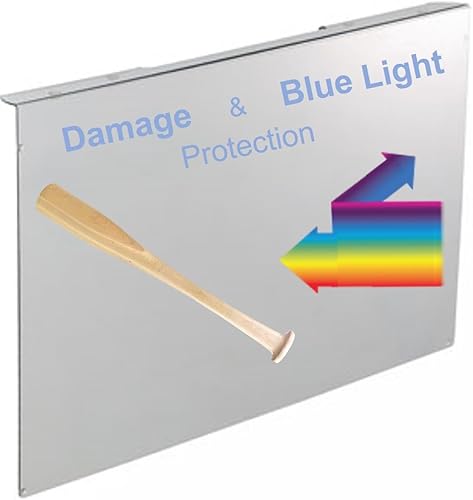 Miniatura 9 de VizoBlueX 23-24 Pulgadas Filtro Anti-Luz Azul para Monitor de Computadora. Protector de Pantalla Panel 21.5” x 13.0 Bloquea Luz Azul para Monitores