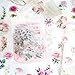 Obujopal 100 Pcs Pink Flower Stickers for Scrapbooking Junk Journal Notebook Diary Planner Letter Card Making Collage Envelope Water Bottle Phone Case Craft Decoration (Pink)