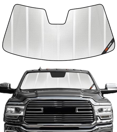 Pigenius Windshield Sunshade for Ram 2500/3500/4500/5500 2019-2024 with 10 inch Wide Sensor, Custom...