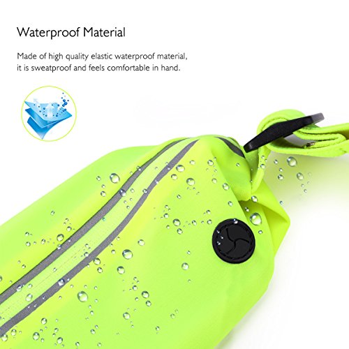 Pochete Rock Bag Esportiva Impermeabilizável Fluorescente P/Celulares Até 6 Polegadas (Verde)