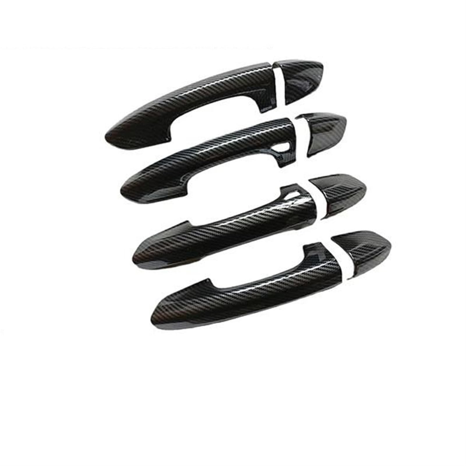JTWMTY Carbon Fiber Car Exterior Door Handle Cover Accessories for Ford for Mondeo for Fusion 4 MK4 CD391 2014-2022(2 Keyless Entry)