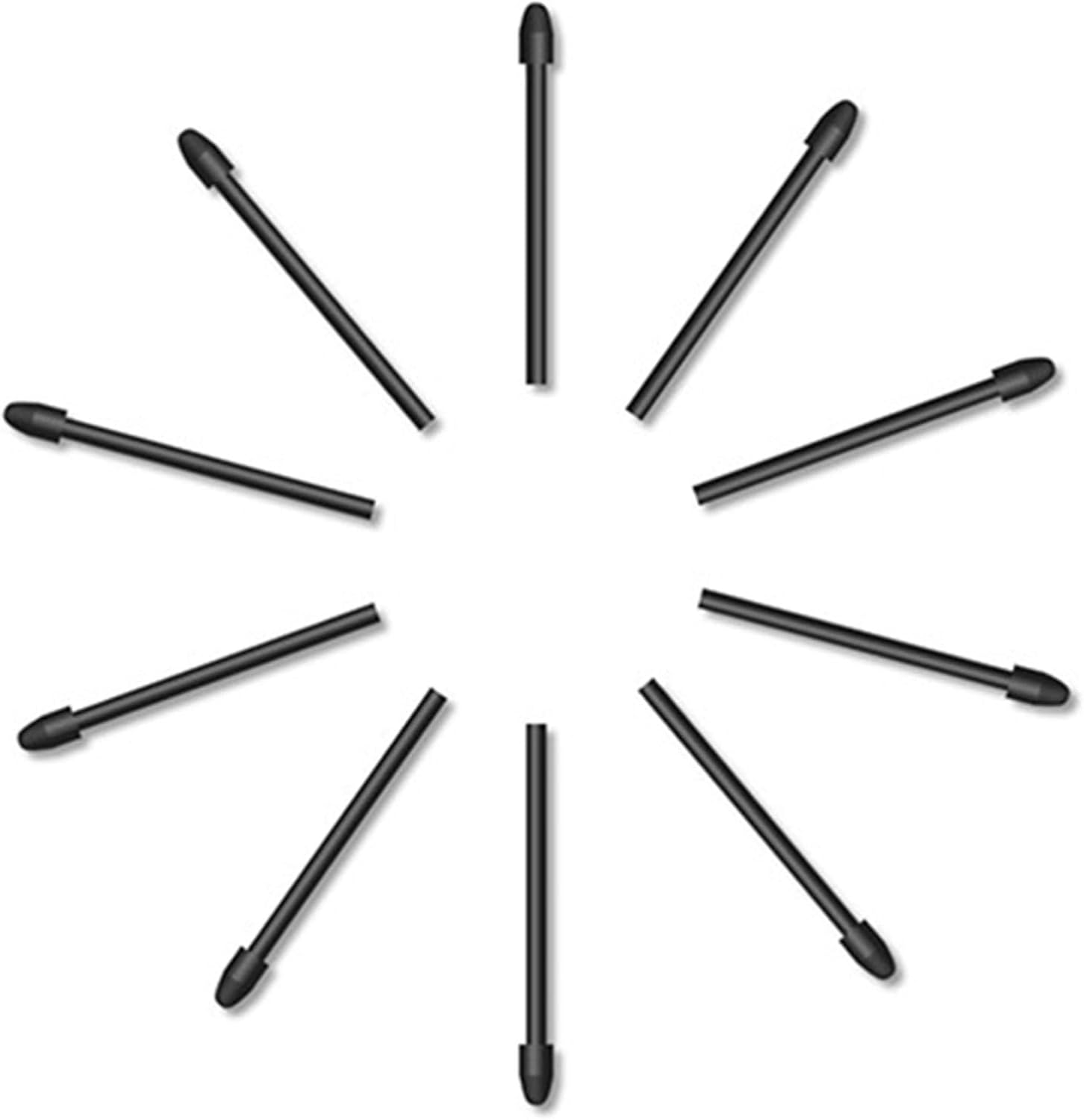 10 Units Premium Nibs for KD200 PW517 PW110 Smooth Line Control & Anti-Slip Grip Accessories for Pen Clip Replacement Drawing Nibs