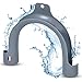 Electroo Coude Machine A Laver - Support de Tuyau Evacuation Coudé en PVC pour Machine à Laver & Lave Vaisselle - Coude de Vidange forme U Facile à Installer & Standard - Adaptable Plupart des Marques