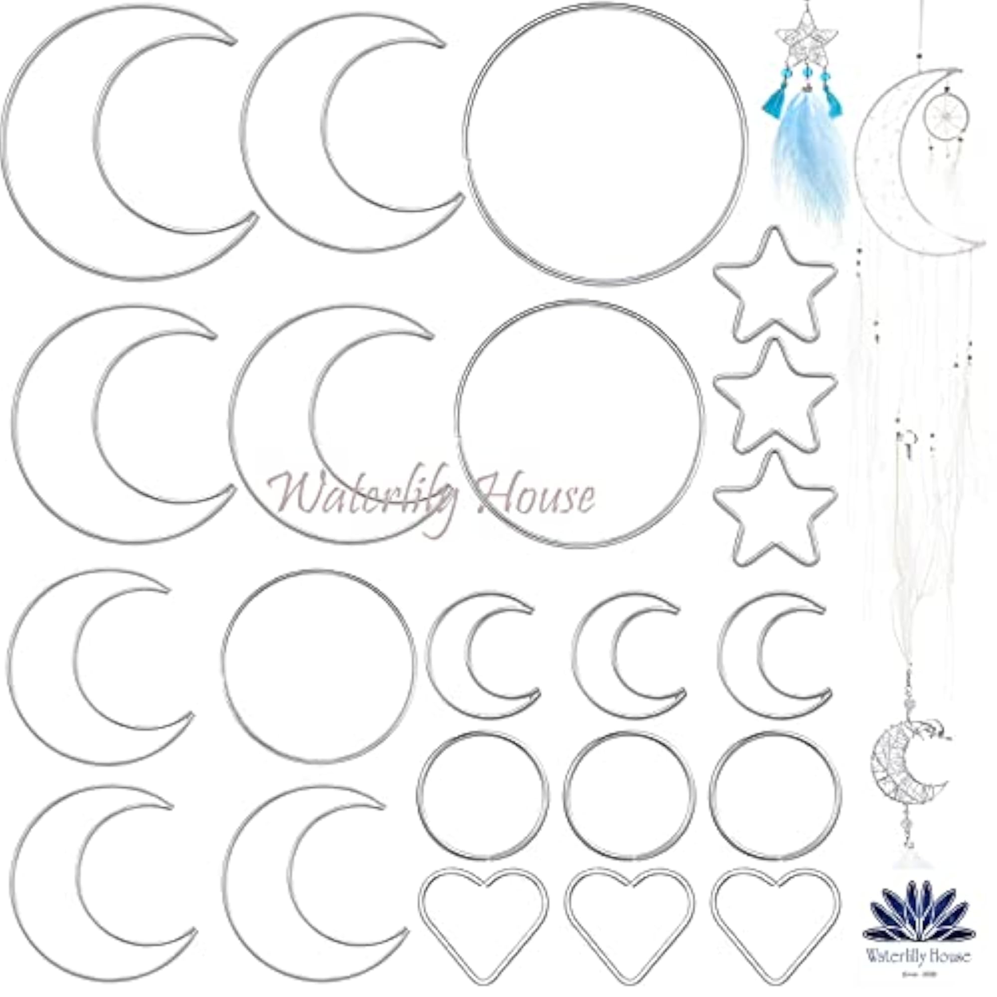 Indonesian Handicraft Dream Catcher Wall Hanging with Glass