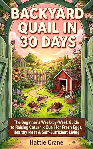 Backyard Quail in 30 Days: The Beginner's Week-by-Week Guide to Raising Coturnix Quail for Fresh Eggs, Healthy Meat, and Self-Sufficient Living — Plus How to Turn Your Flock into Income