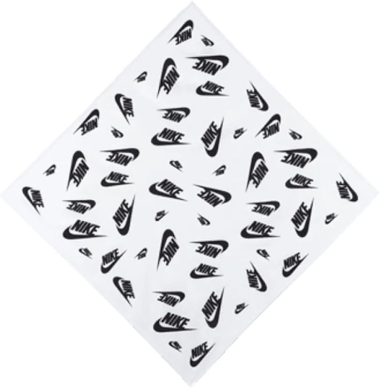 Nike Dri-Fit Printed Bandana White/Black -Unisex 7563