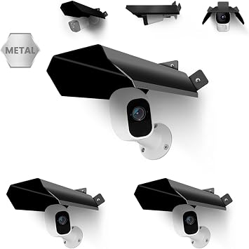 Universal Security Camera Sun Rain Cover Shield, Waterproof Protective Roof for Surveillance Camera, Outdoor Camera Shade Covers for Dome, Bullet Cameras3 Pack