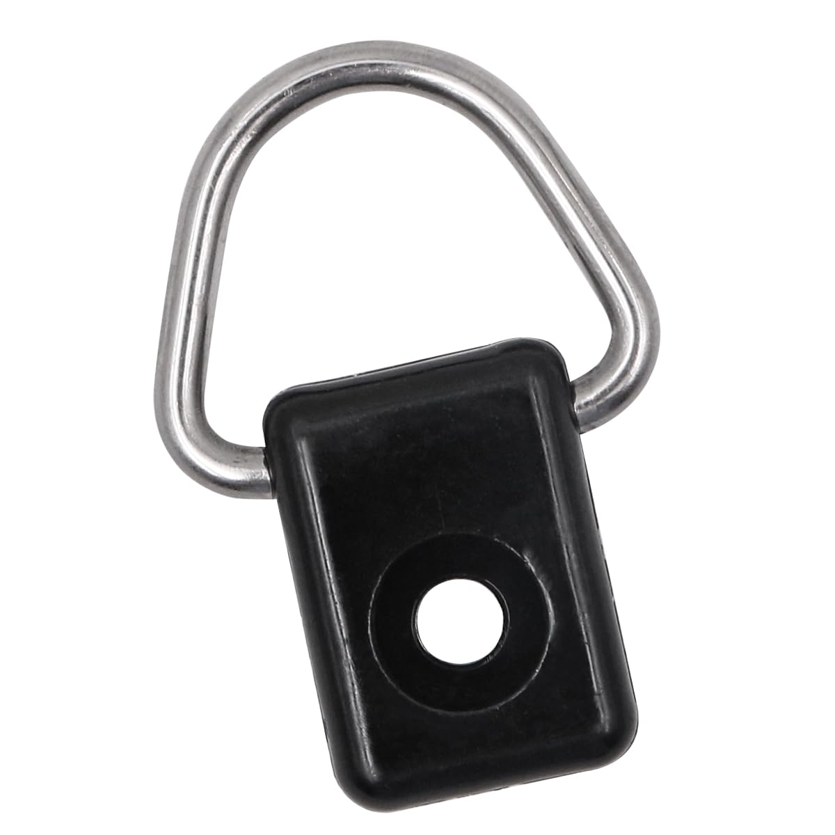 Muiltvoe 10 Pcs Kayak D Ring Black Canoe D Buckle Tie Down Loop With M6 Screws for Fishing Rigging Sailing Camping Accessories