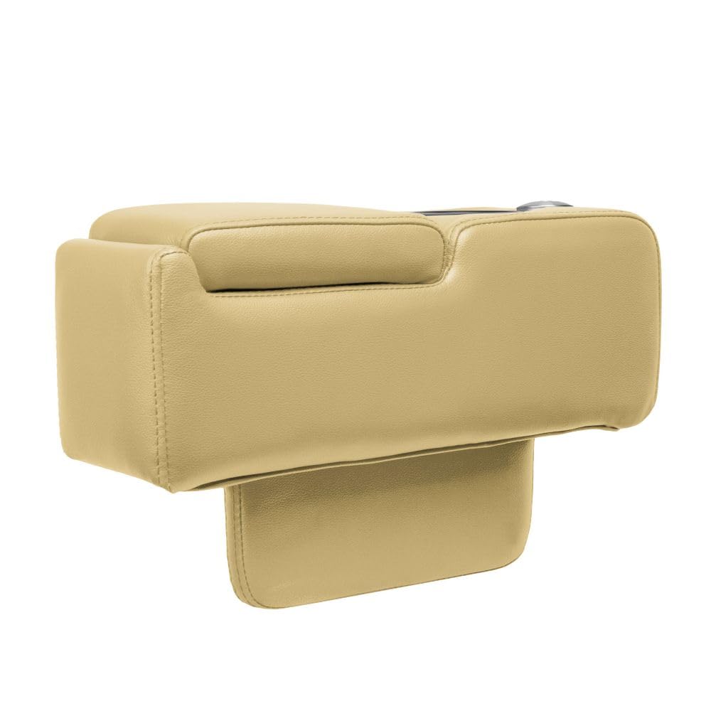 Mobile Armlehne für Loveseat - Leder beige