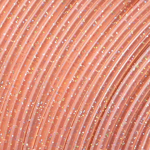 Image of iSANMATE 3D Printer Filament, Transparent Glitter Orange Pink PLA Filament 1.75 mm, 3D Printing Filament 1KG /2.2lb