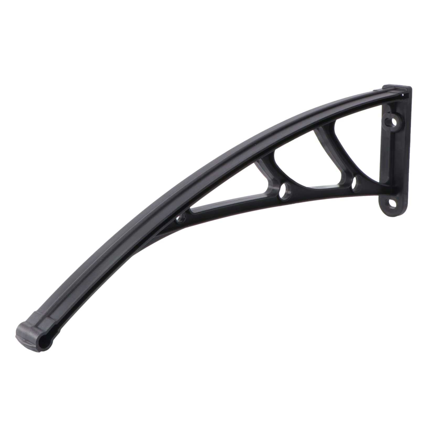 Auvent de balcon extérieur avec 3 pièces support de bracket noir anti-pluie